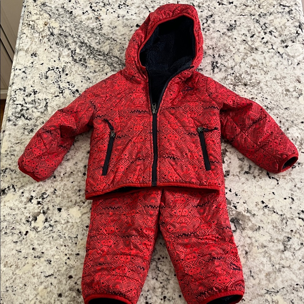 L.L. Bean Reversible “Sherpa” Lined Hooded Jacket and Pants Set